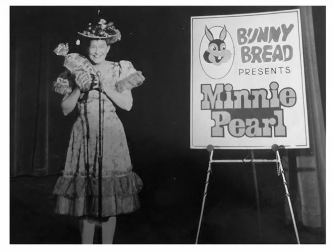 Bunny Bread Presents Minnie Pearl &mdash; vintage promotion poster