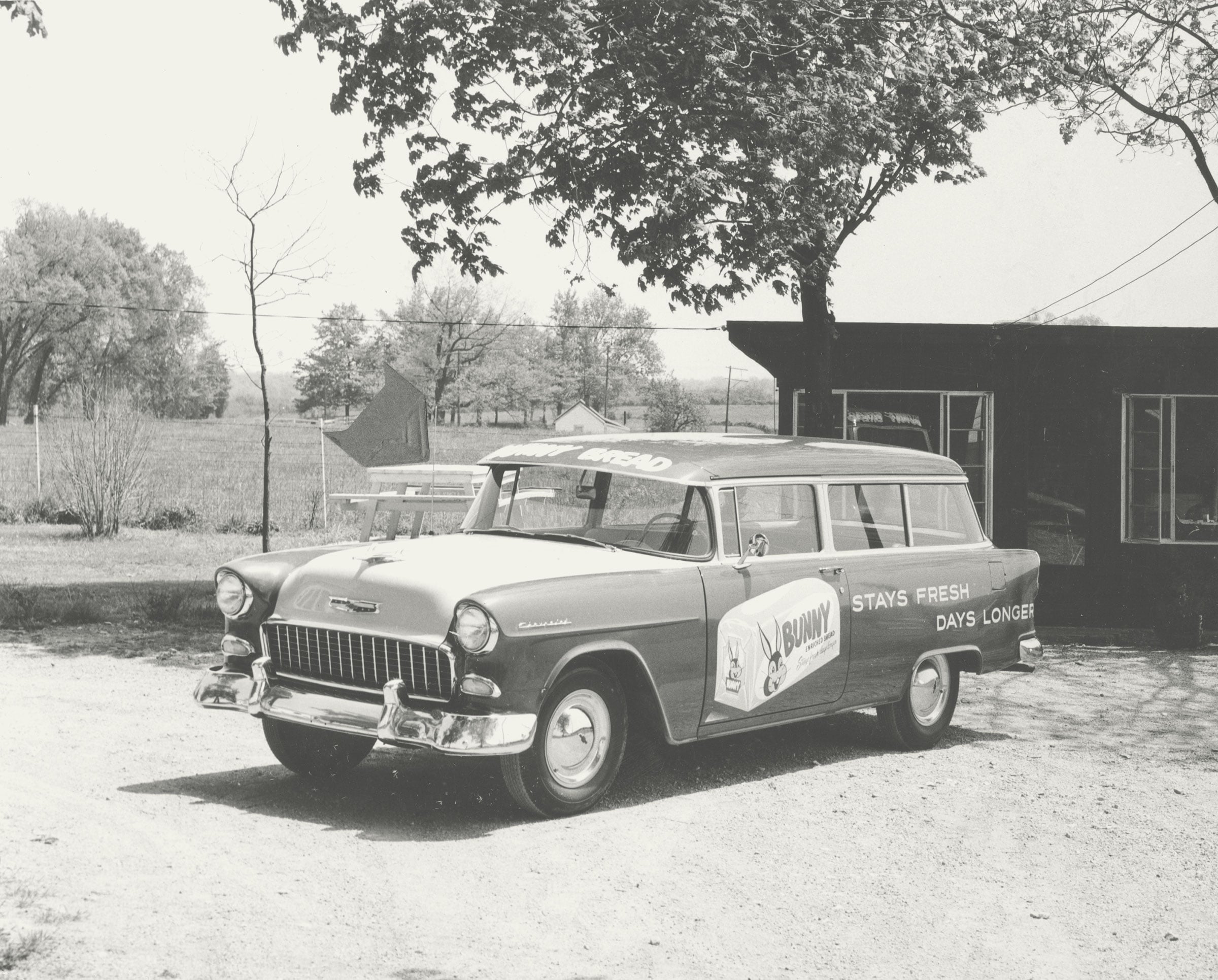 Vintage Lewis Bakeries delivery car