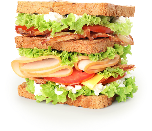 Delicious sandwich made with Lewis bread